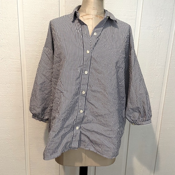 The Great Button Down Pinstripe Shirt - Picture 1 of 4